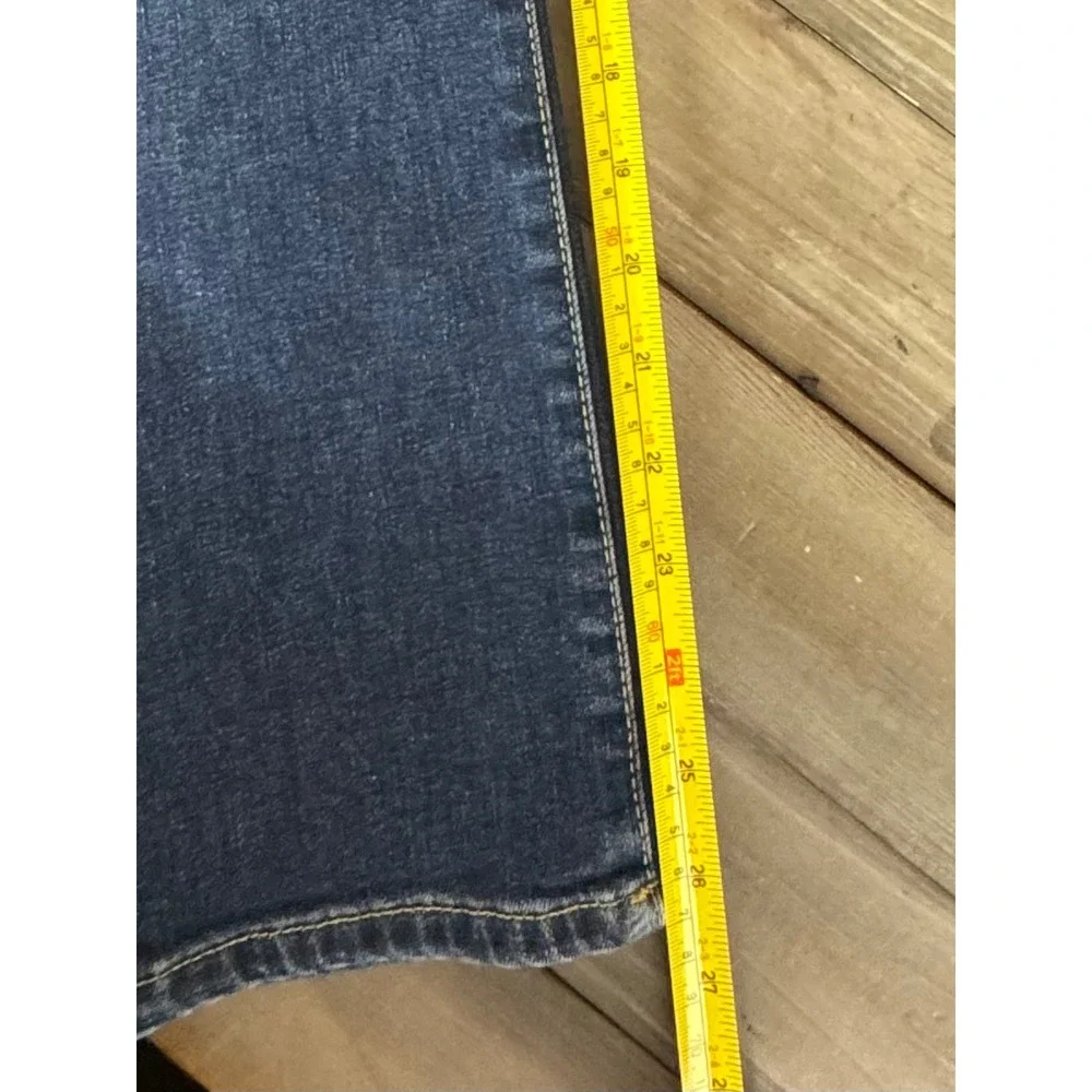 FRAME Le High Straight Jeans Dark Wash Denim Women's Size 28 x 26‎ Distressed